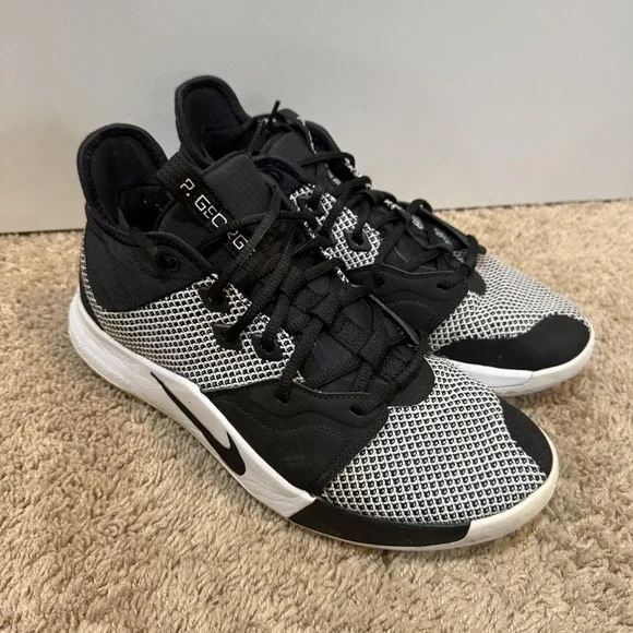 Nike PG 3 Shoes Mens Size 10 Black White Paul George Basketball Sneakers - Picture 3 of 8